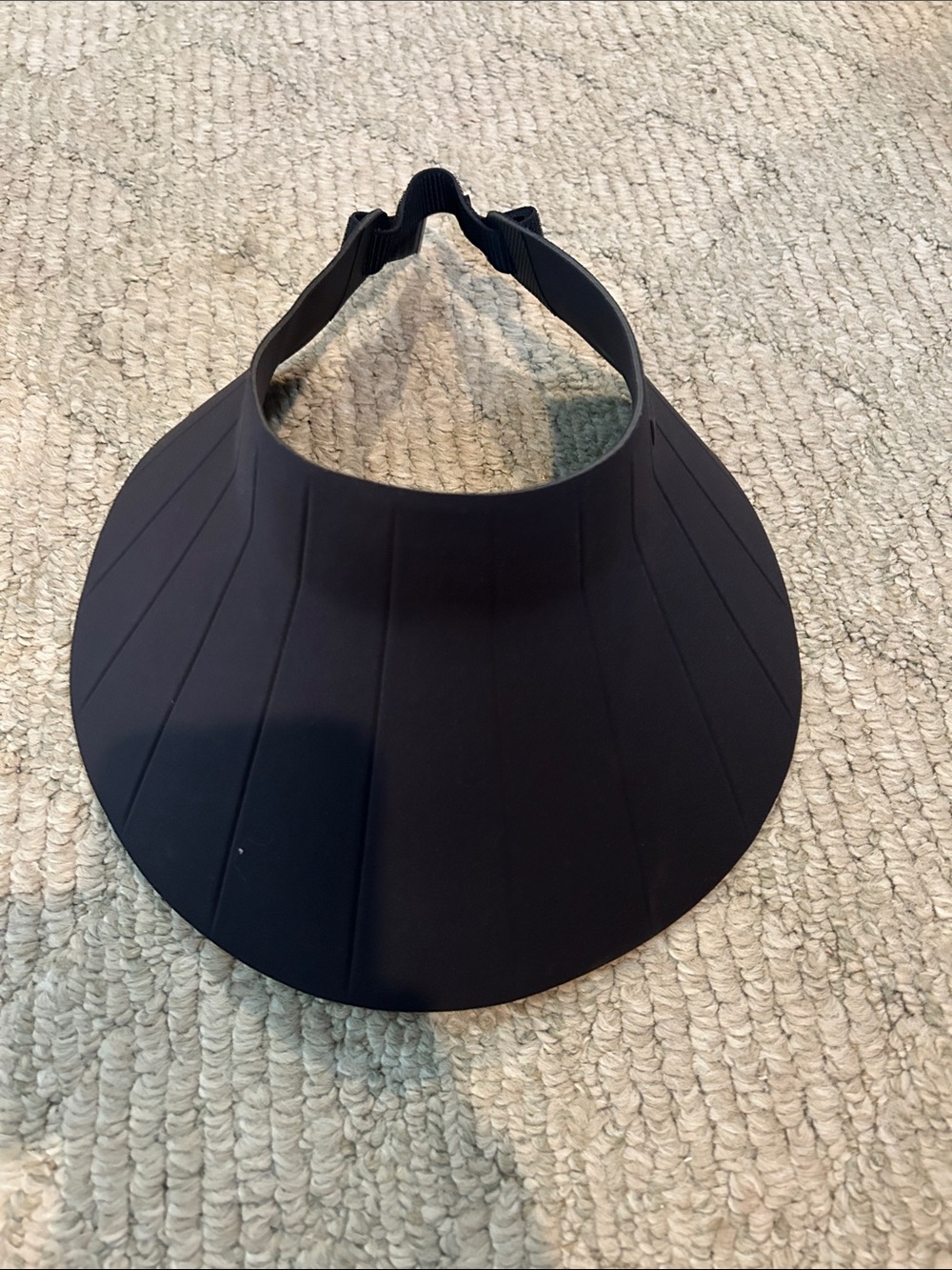 C Black Structured Wide Brim Visor - Picture 8 of 8